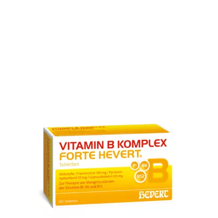Vitamin B1, B6, B12 hochdosiert mit Vitamin B Komplex forte Hevert